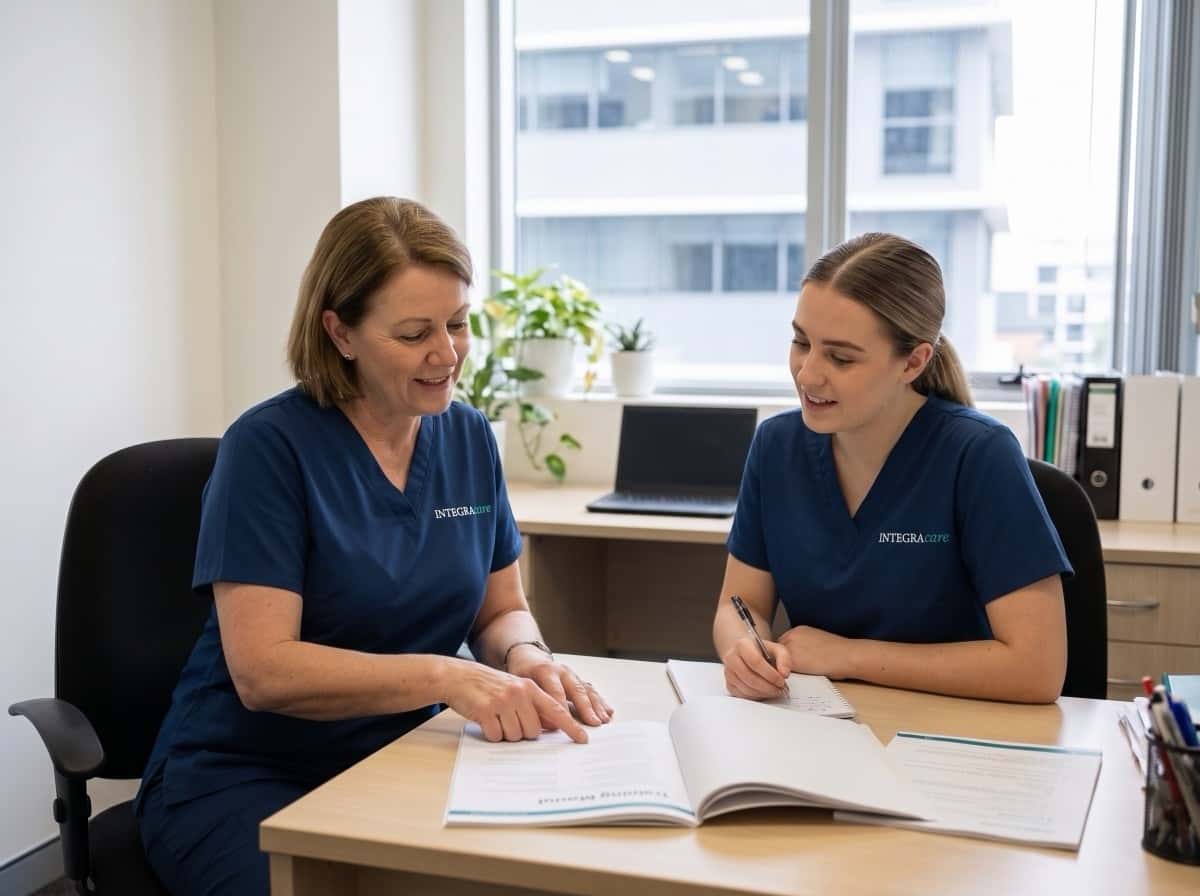 Integracare nurse mentoring a caregiver