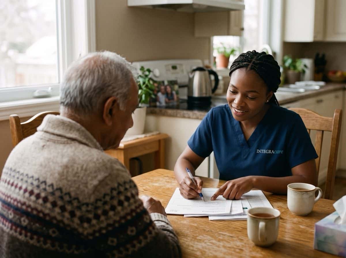 Registered Practical Nurse advocating for a senior client at home
