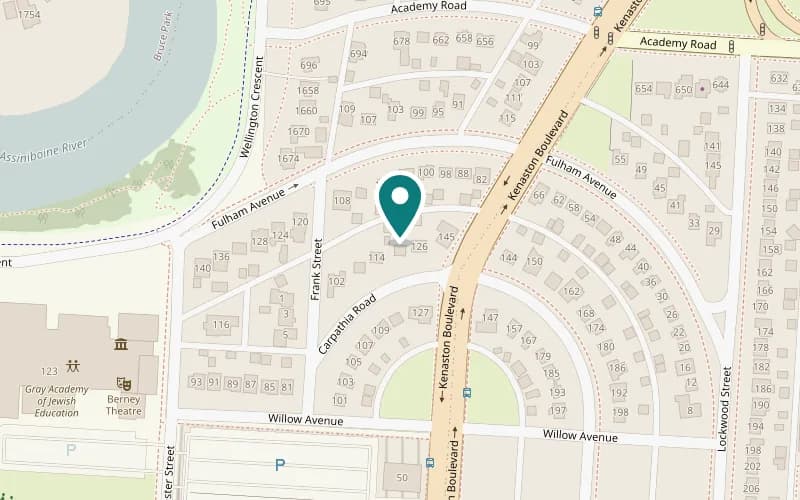 Map showing the Integracare Winnipeg office at 120 Carpathia Rd, Winnipeg, MB R3N 1S6