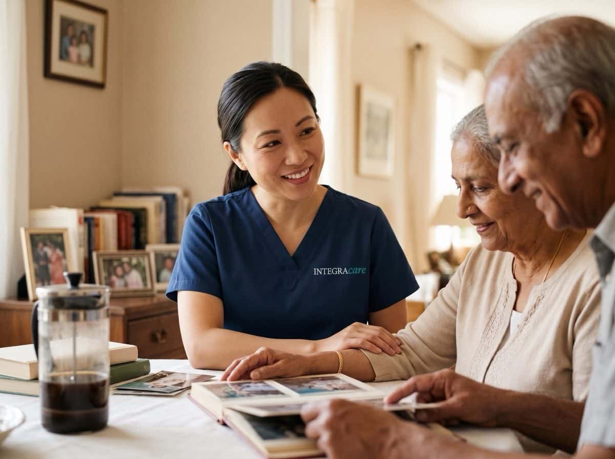 Registered nurse providing in-home nursing care to a senior in Ottawa